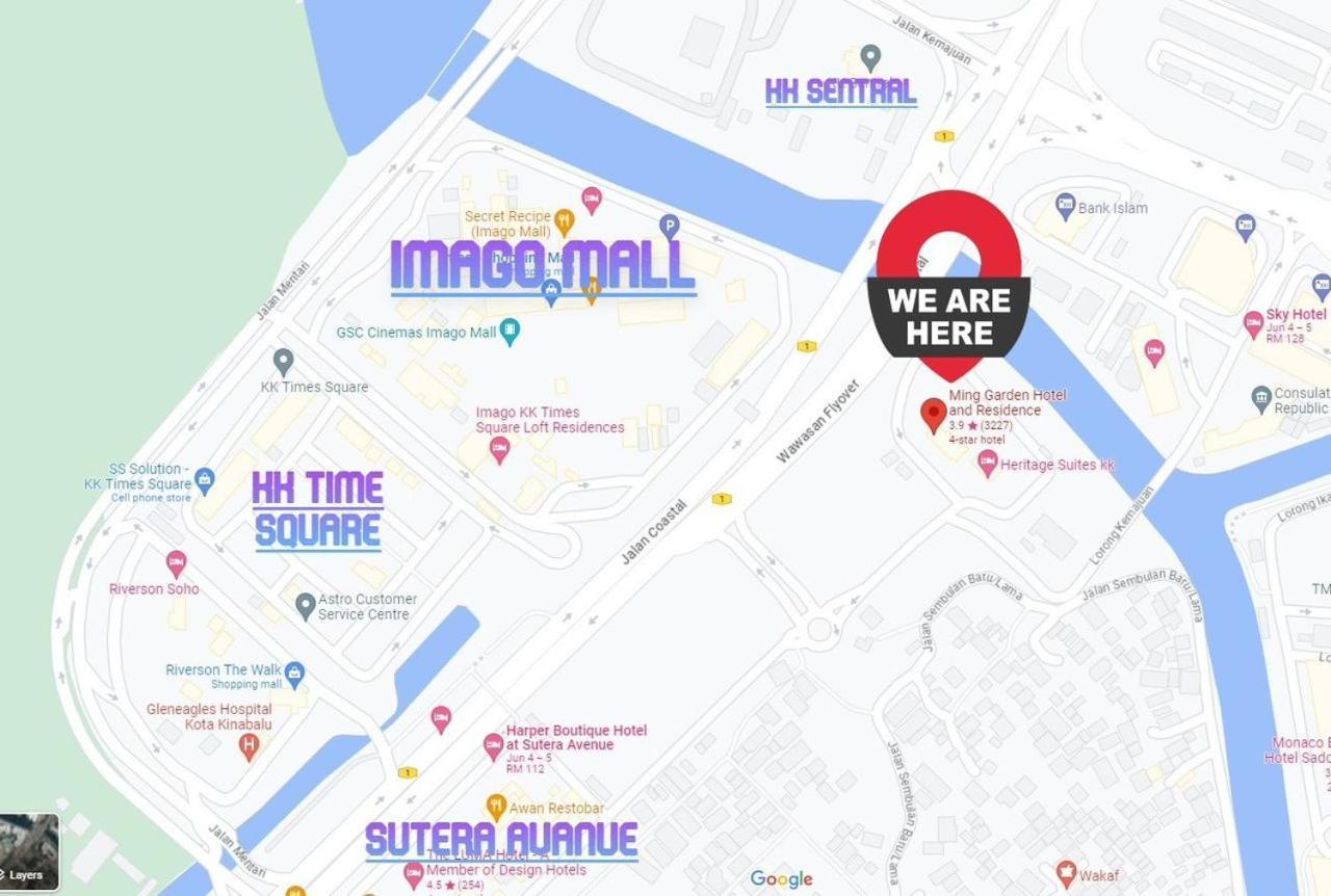 New Homestay !! Heritage Suites Near Imago Mall City Central , Free Highspeed Wifi & Netflix , Kota Kinabalu Exterior photo